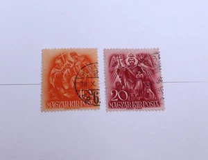Ungarn 1938 10f 20f 900th Anniv St. Stephan Briefmarken Lot - Bild 1 von 2