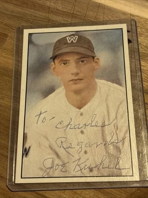 Joe Kuhel Signed JSA COA Original Auto  Washington Senators Rare 1983 Big League - Image 1 of 2