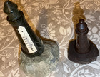 2 Cornish serpentine stone lighthouse polished antique rock ornament thermometer