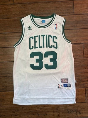 Adidas Boston Celtics Larry Bird Jersey Hardwood Classics Size L +2 - Image 1 of 4