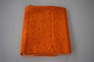 FABRICHOLICS FOREVER 100% cotton orange fabric w/ dots SARA TUTTLE SANDY BRAWNER - Picture 1 of 5