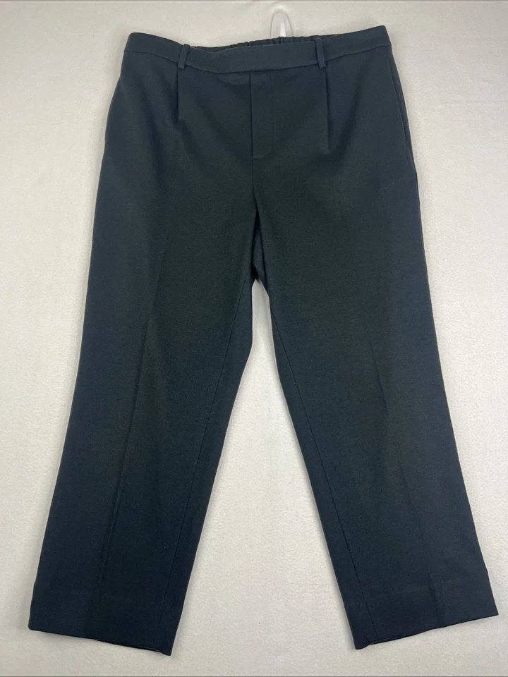 $365 Vince Acogedores Pantalones para Mujer XL Verde Bosque Mezcla de Lana Cintura Elástica Foto 1 de 4