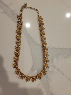 "Collar gargantilla filigrana vintage 1971 Avon oro 16""" Foto 1 de 4