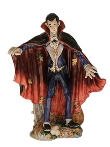 Figura Fitz and Floyd Halloween Cosecha Drácula 16.5" Loza pintada a mano - Imagen 1 de 22