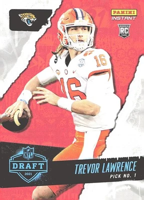 2021 Panini Instant NFL Draft Night #1 Trevor Lawrence - Image 1 of 2