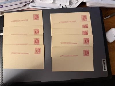 Lot of 23 US 2 Cent Postal Cards Postcards Unused 1951 Red Benjamin Franklin - Image 1 of 2