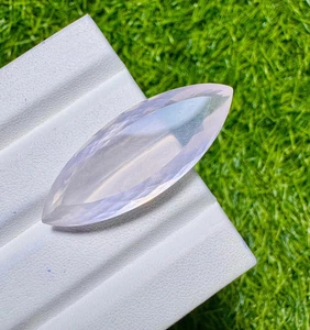 Opale bianco fuoco naturale certificato 54,80 ct marquies taglio pietra preziosa sfusa - Foto 1 di 5