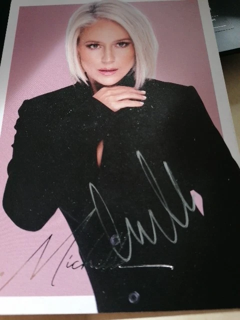 MICHELLE -  SÄNGERIN -  ORIG. AUTOGRAMMKARTE - SIGNED - IN PERSON! - Bild 1 von 1