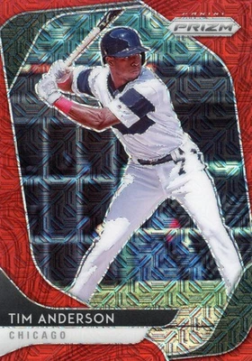 ⚾ Tim Anderson 2020 Panini Prizm Béisbol Rojo Mojo Prizm 054/149 #161 Foto 1 de 2