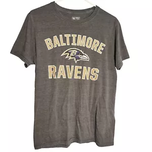 Baltimore Ravens Shirt Mens Medium Gray Football Logo NFL Pro Line Fanatics - Picture 1 of 10