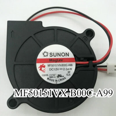 1PCS SUNON MF50151VX-B00C-A99 DC 12V 2.04W 2Pin Cooling Fan 50*50*15MM 5CM - Image 1 of 2