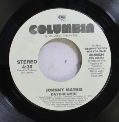 Pop Promo Nm! 45 Johnny Mathis - Daydreamin' / Daydreamin' On Columbia - Image 1 of 2