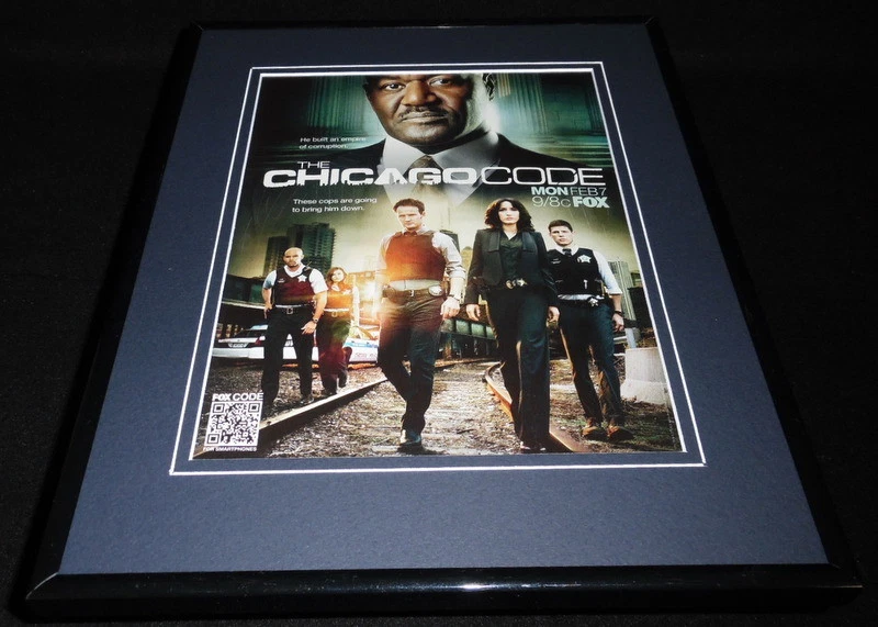 Chicago Code 2011 Fox Framed 11x14 ORIGINAL Advertisement Jason Clarke - Image 1 of 1