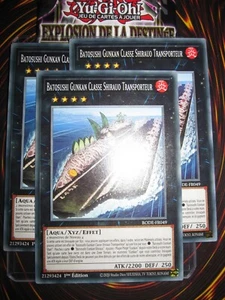 YU-GI-OH! PLAYSET (LOT DE 3) BATOSUSHI GUNKAN SHIRAUO TRANSPORTEUR BODE-FR049 - Picture 1 of 1