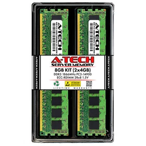 8GB 2x 4GB PC3-14900R RDIMM ASUS RS700-E7/RS4-C RS724Q-E7/RS12 Memory RAM - Picture 1 of 3