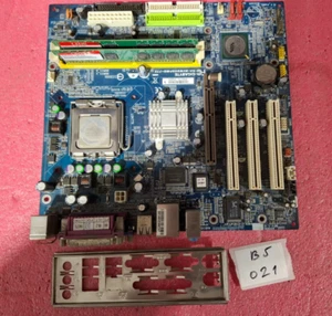 GIGABYTE GA-8VM800PMD-775, Rev:1.0, Intel Motherboard +CPU 2.0GHz +2Gb +I/O - Picture 1 of 4