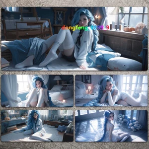 Tappetino da tavolo Arcane: League of Legends Jinx tappetino per mouse in gomma oversize 3 mm 90 * 40 cm - Foto 1 di 57