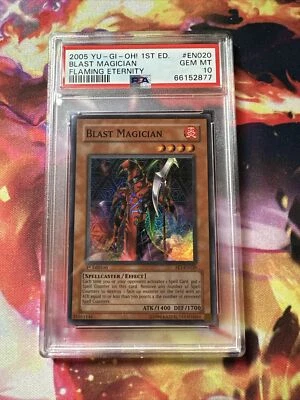 Yugioh BLAST MAGICIAN FET-EN020 1st Edition PSA 10 super rare GEM MINT - Image 1 of 2