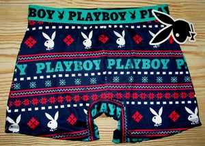 MENS PLAYBOY CHRISTMAS BOXER BRIEF SIZE M (32/34) - Picture 1 of 1