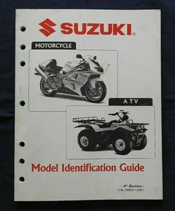 1991-98 SUZUKI MOTORCYCLE & ATV GSX-R750 1100 1400 IDENTIFICATION GUIDE MANUAL - Picture 1 of 9