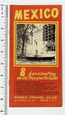 Vintage 1960  Mexico Pemex Travel Club Brochure - Image 1 of 4