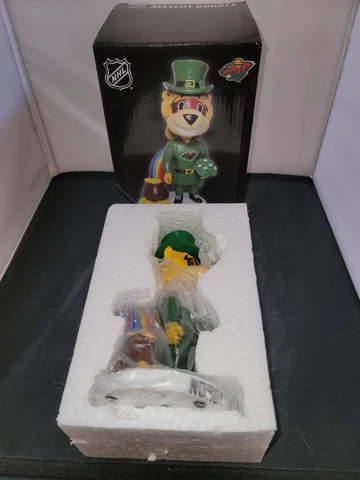 Minnesota Wild NORDY Holiday Mascot Bobble Official NHL Bobblehead NIB Cover