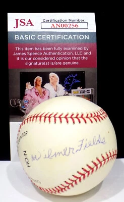 WILMER FIELDS Negro League Signed Autograph NL Baseball Grays JSA 💎 COA - Image 1 of 4