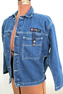  BX BROOKLYN XPRESS 4 Pockets METAL BUTTON Cotton Blue Jean JACKET/Size M YOUTH - Picture 1 of 12
