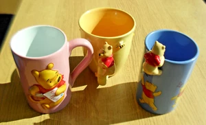 Winnie The Pooh Mug Bundle X3 Disney Store 3 Large Mugs - Picture 1 of 7