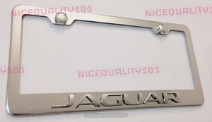 3D Jaguar Stainless Steel Chrome Finished License Plate Frame Rust Free - Picture 1 of 3