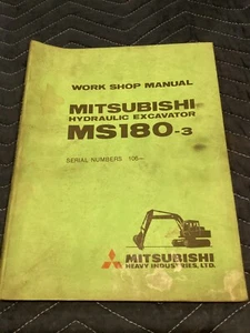 MANUALE RIPARAZIONE ESCAVATORE IDRAULICO ORIGINALE MITSUBISHI MS180-3 - Foto 1 di 5