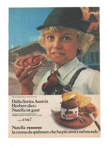 PUBBLICITÀ ADVERTISING WERBUNG ITALIAN CLIPPING 1980 FERRERO NUTELLA AUSTRIA - Imagen 1 de 1