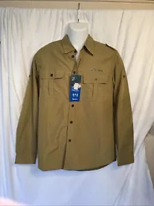 Amundson Men’s Sz Small Tan Fishing Shirt Quick Dry - Picture 1 of 9