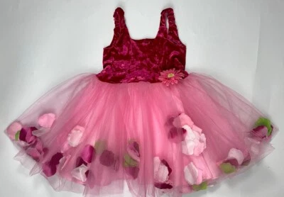 Fairy Flower Tulle Dress by Fairy Finery Pink Size Small 2-4 Yo - Image 1 of 4