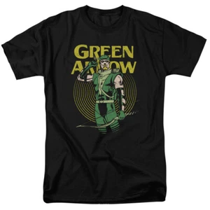 Green Arrow Pull T Shirt Licensed Comic Book Tee Black - Picture 1 of 2
