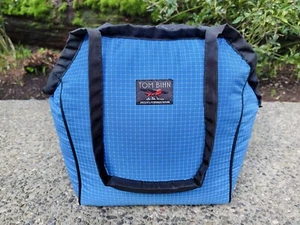 TOM BIHN (USA) Portable Culture Blue Halcyon UL Zip-Top Small Shop Bag Tote - Picture 1 of 21
