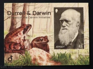 Jersey Stamps: "Flora & Fauna - Durrell & Darwin" MNH £3.00 Miniature Sheet 2017 - Picture 1 of 1