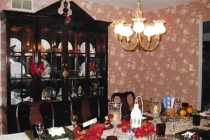 Dining Room 4 Door Breakfront China Cabinet with Lighted Interior - Picture 1 of 4