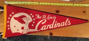 Vintage St. Louis Cardinals Single Bar NFL Stars Pennant Full Size - Picture 1 of 4