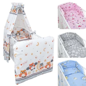 Baby Bettwäsche Set 5-tlg Bettset Nestchen Himmel Vollstoff - Bild 1 von 32