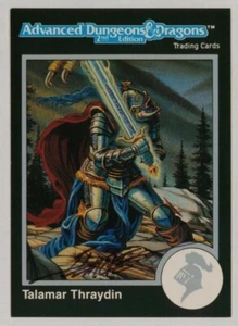 Signed Larry Elmore 1991 TSR AD&D D&D RPG Fantasy Art Card #30 ~ Paladin Warrior - Picture 1 of 2