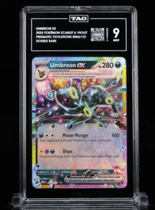 2025 Prismatic Evolutions #060/131 Umbreon ex TAG 9 G1412 - Picture 1 of 2