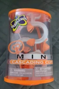Perplexus Mini Cascading Cups Orange 3D Rotating Puzzle Marble Maze Game - Picture 1 of 2