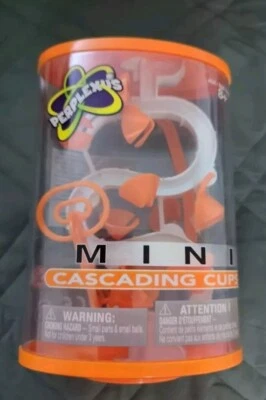 Perplexus Mini Cascading Cups Orange 3D Rotating Puzzle Marble Maze Game - Image 1 of 2