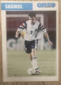 Fiche Onze Mondial Willy Sagnol Septembre 1997 Bayern Munich ASSE Rookie Rare - Foto 1 di 4