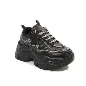 NEU Berness - BILLE Darkwave Strass schwarz Plateau Turnschuhe - Bild 1 von 3