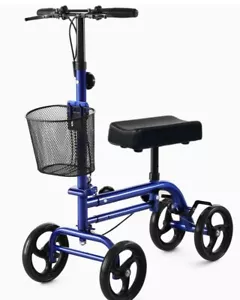Rinkmo Knee Scooter/Walker Steerable Knee Walker for Foot Injuries Blue - Picture 1 of 6