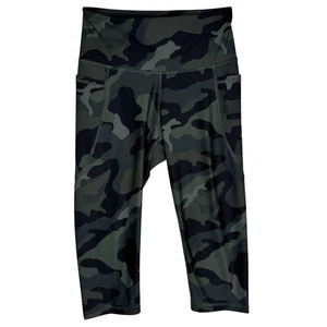 Old Navy Active Leggings Damen Medium Camo Capri hoher Bund Taschen Erhöhung - Bild 1 von 9