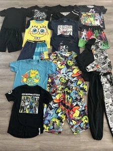 Boys Clothing Lot, Size 8, 16 Items, SpongeBob, Pokémon, Garden Of Banban - Picture 1 of 21