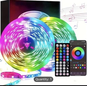 16.4ft Smart RGB LED Light Strip with Music Sync, Comes with 44 - Key Remote - Picture 1 of 4